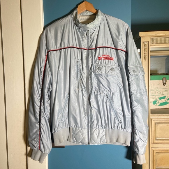 Vintage Silver XP 2000H Jacket with Red Accents - Picture 1 of 6